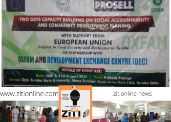 Budget Process: OXFAM Builds Capacity of CSOs in Taraba State