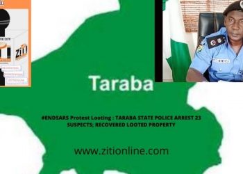 #ENDSARS Protest Looting : TARABA STATE POLICE ARREST 23 SUSPECTS; RECOVERED LOOTED PROPERTY