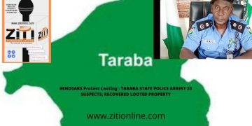 #ENDSARS Protest Looting : TARABA STATE POLICE ARREST 23 SUSPECTS; RECOVERED LOOTED PROPERTY