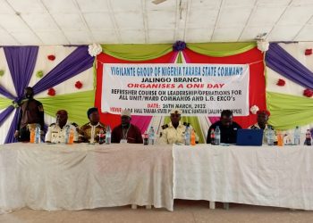 INSECURITY: Taraba VGN Trains members for the Tasks Ahead, appeals for Support