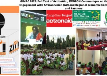 GIMAC 2022: Full Text of ActionAid , SWOFON Communique on the 4Th Strategic Engagement with African Union (AU) and Regional Economic Communities (RECs) and Partners