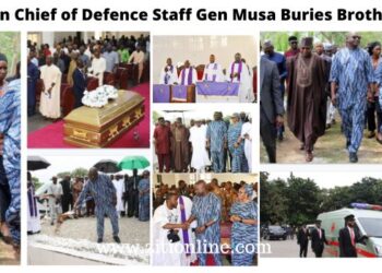 Nigerian Chief of Defence Staff Gen Musa Buries Brother, Describes Him as A Human Person