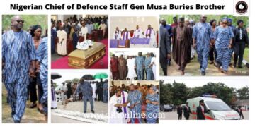 Nigerian Chief of Defence Staff Gen Musa Buries Brother, Describes Him as A Human Person