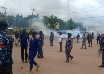 NASARAWA: LAFIA End Bad Governance Protest Begins as Security arrest 5