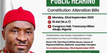 CONSTITUTION REVIEW: REPS HOLD NATIONAL HEARING SEPT 22, WOMEN MOBILIZED FOR ‘HER SEAT IN PARLIAMENT’ BILL