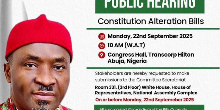 CONSTITUTION REVIEW: REPS HOLD NATIONAL HEARING SEPT 22, WOMEN MOBILIZED FOR ‘HER SEAT IN PARLIAMENT’ BILL