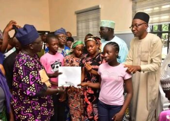 Chairman Gwagwalada Area Council Awards Scholarship to Children of Late Dr. Adeniran Adeyemi