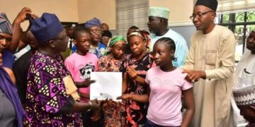 Chairman Gwagwalada Area Council Awards Scholarship to Children of Late Dr. Adeniran Adeyemi